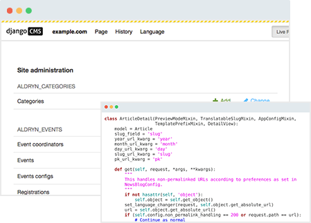 django CMS extensibility